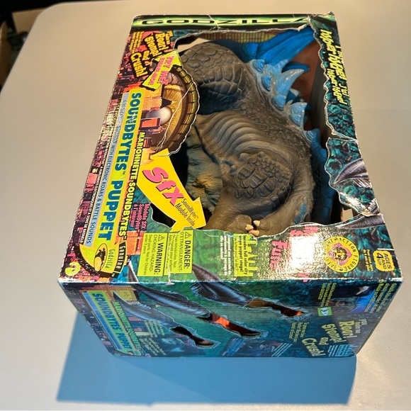 GODZILLA HAND PUPPET SOUNDBYTES Vintage Toy 1998 Figure Japan - Picture 7 of 14
